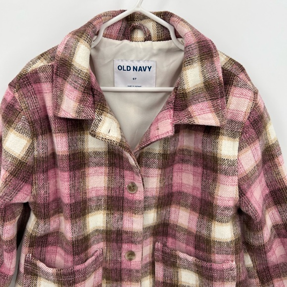 Old Navy girls plaid shacket - Picture 3 of 7